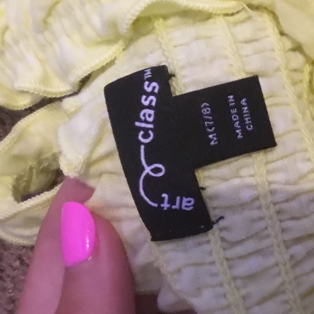Cropped tang top